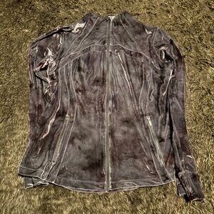 lululemon athletica Velvet Zip Jacket in Deep Plum